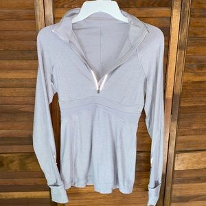 Lululemon Half Zip light lavender/grey